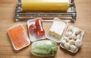 Tomatoes,,Mushrooms,,Cheese,,Salmon,Fillets,And,Chinese,Cabbage,Are,Wrapped