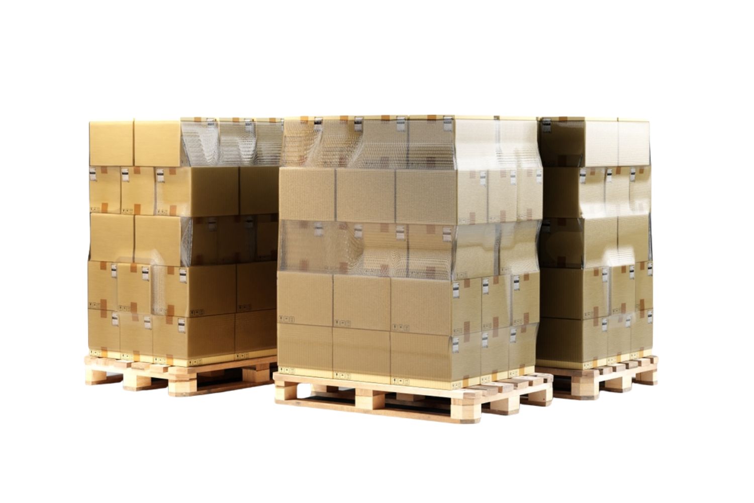 Palletized boxes