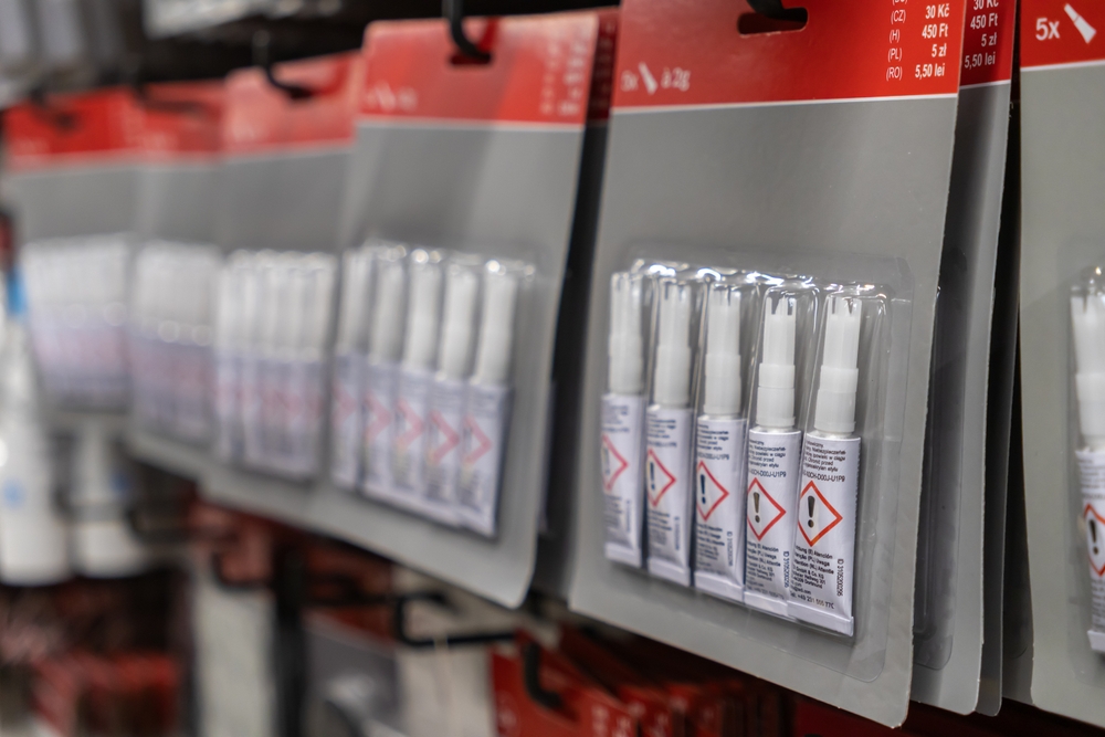 Blister packs on retail display