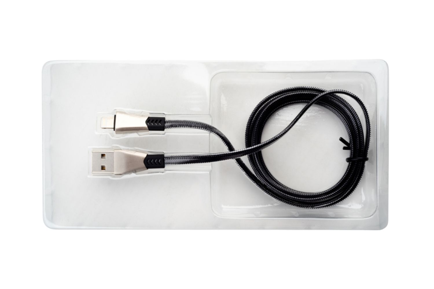 USB cable in blister pack